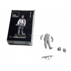 Figura en resina 3d," volksgreadier "por Phil models. Escala 1:35. Marca Phil models. Ref: 01.