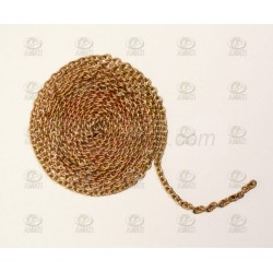 Cadena cobre Tipo C, eslabón 4mm x 1m . Marca Amati. Ref: 436005.
