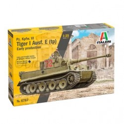 Tanque Pz. Kpfw. VI Tiger I Ausf. E (tp) Early Production. Escala 1:35. Marca Italeri. Ref: 6767.