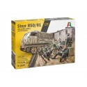 Vehiculo oruga STEYR RSO/01 con SOLDADOS ALEMANES. Escala 1:35. Marca Italeri. Ref: 6549.