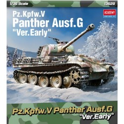 Tanque Pz.Kpfw.V Panther Ausf.G "Ver. Early" (Released Aug,2023). Escala 1:35. Marca Academy. Ref: 13529.
