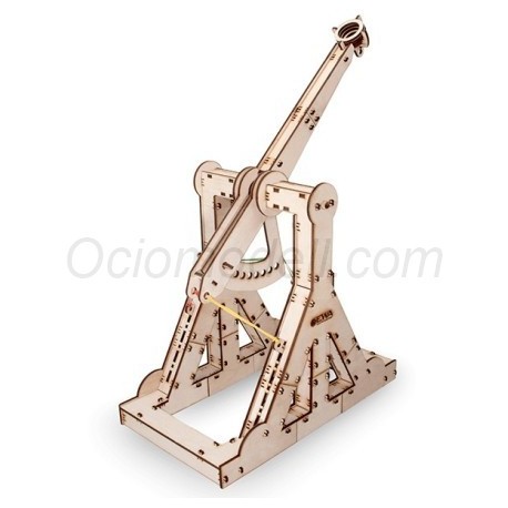 Wooden mechanical EWA, Maqueta Mecánica de madera EWA Catapulta con 94 piezas. Marca Ewa. Ref: 59500001