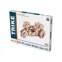 Wooden mechanical EWA, Maqueta Mecánica de madera EWA Trike Moto de 3 ruedas con 281 pz. Marca Ewa. Ref: 59500291.