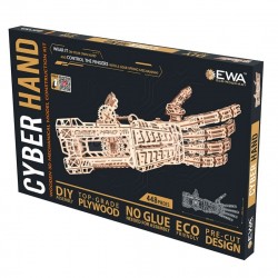 Wooden mechanical EWA, Maqueta Mecánica de madera EWA Mano Robótica, 448 piezas. Marca Ewa. Ref: 59500460.