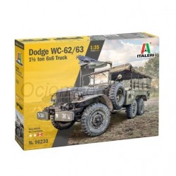 Vehículo Camión Militar Dodge WC62/63 1 1⁄2 t 6x6 Truck. Escala 1:35. Marca Italeri. Ref: 96230.