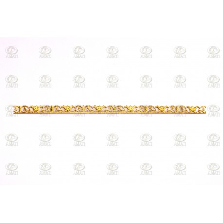 CENEFA DE LATON (E) de 10 x 245 mm. 1ud. Marca Amati. Ref: 5500/05.