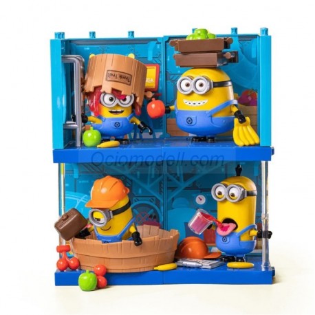 Caja Sorpresa Series Minions 01, PreCOOL. Altura 4 a 7.5cm. Marca BLOKEES. Ref: 74839.