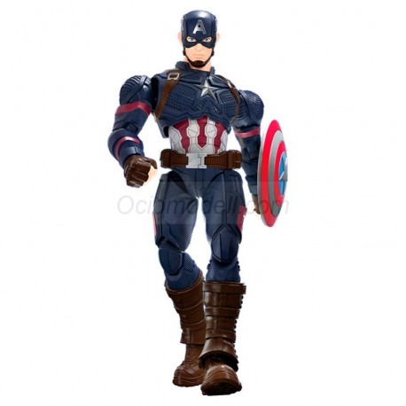 Figura Champion Class Marvel Infinity Saga: Capitán América, 13cm. Marca BLOKEES. Ref: 81115.