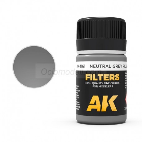 FILTRO GRIS NEUTRO. Bote de 35 ml. Marca AK Interactive. Ref: AK4161.