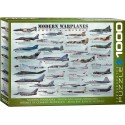 Puzzle Modern Warplanes, aviones modernos de guerra, 1000 pz. Marca Eurographics. Ref: 6000-0076.