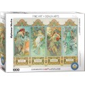 Puzzle The Four Seasons, las 4 estaciones, 1000 pz. Marca Eurographics. Ref: 6000-0824.