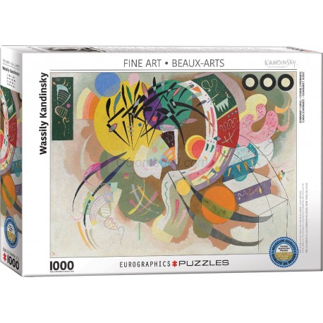 Puzzle Dominant Curve, Kandinsky, 1000 pz. Marca Eurographics. Ref: 6000-0839.