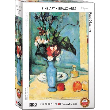 Puzzle Florero azul, Blue Vase, Cezanne 1000 pz. Marca Eurographics. Ref: 6000-3802.