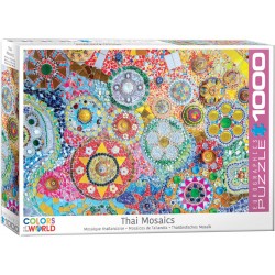 Puzzle Thai Mosaic, Mosaico Taliandés, 1000 pz. Marca Eurographics. Ref: 6000-5637.