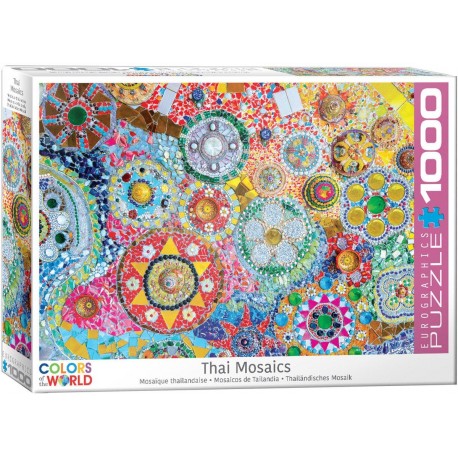 Puzzle Thai Mosaic, Mosaico Taliandés, 1000 pz. Marca Eurographics. Ref: 6000-5637.