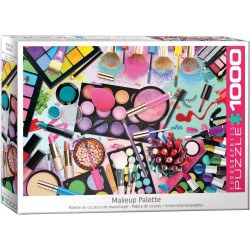Puzzle Makeup Palette, Paleta de maquillaje, 1000 pz. Marca Eurographics. Ref: 6000-5641.