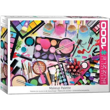 Puzzle Makeup Palette, Paleta de maquillaje, 1000 pz. Marca Eurographics. Ref: 6000-5641.