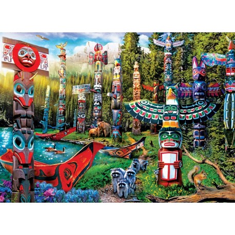Puzzle Totem Dreams, Los sueños del Tótem, 500 pz. Marca Eurographics. Ref: 6500-5361.