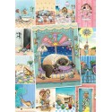 Puzzle Vida de Gato, Cat´s life by Gary Patterson, piezas XXL, 500 pz. Marca Eurographics. Ref: 6500-5366.