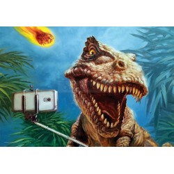 Puzzle Dino Slefie, 100 pz. +5 años. Marca Eurographics. Ref: 6100-5555.