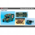 Maqueta de plástico, Vehículo M997 Maxi Ambulance. Escala 1:35. Marca Academy. Ref: 13243.