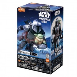 Figura Champion Class Star Wars 05: Mandalorian & Grogu, 13cm. Marca BLOKEES. Ref: 75805.