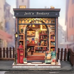 Ensamblar y fácil montaje Book Nook Librería "Jack's Bookery" con 330 pzs. Marca CUTEBEE. Ref: CWGC209.