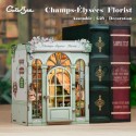 Ensamblar y fácil montaje, Book Nook Floristería "Champs Elysees Florist" con 199 pzs. Marca CUTEBEE. Ref: CWGC201.