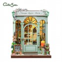Ensamblar y fácil montaje, Book Nook Floristería "Champs Elysees Florist" con 199 pzs. Marca CUTEBEE. Ref: CWGC201.