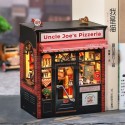 Book Nook Restaurante "Uncle Joe's Pizzeria" con Luz y pilas no incluidas, 236 pzs. Marca CUTEBEE. Ref: CWGC210.