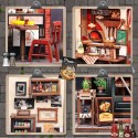 Book Nook Restaurante "Uncle Joe's Pizzeria" con Luz y pilas no incluidas, 236 pzs. Marca CUTEBEE. Ref: CWGC210.