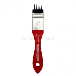 Pincel texturizador (forma de puntas) 25 mm ancho. Marca Dismoer. Ref: 29222.