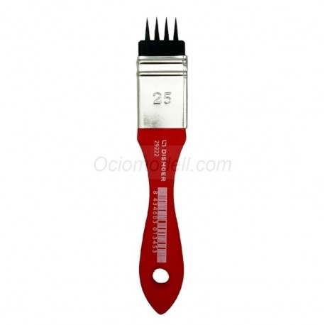 Pincel texturizador (forma de puntas) 25 mm ancho. Marca Dismoer. Ref: 29222.