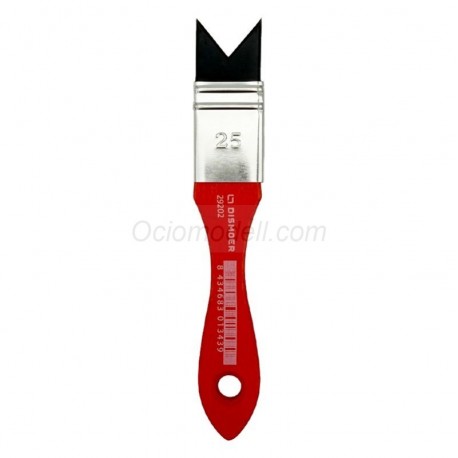 Pincel texturizador ( forma de M ) 25 mm ancho. Marca Dismoer. Ref: 29202.