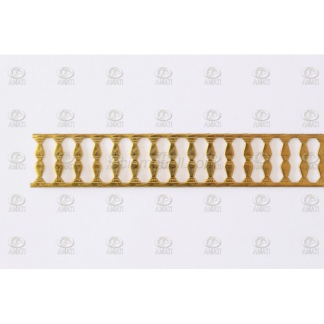 CENEFA DE LATON ( D ) de 15 x 250 mm. 1ud. Marca Amati. Ref: 5500/04.