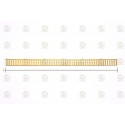 CENEFA DE LATON ( D ) de 15 x 250 mm. 1ud. Marca Amati. Ref: 5500/04.
