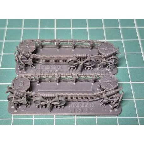 Transformación en resina, Suspension /tracks/ for AMR-35 from FTF. Escala 1/72. Marca Syndikate. Ref: AMR35.