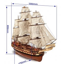 Maqueta Barco Montañes. 1/70. Marca oCcre. Ref: 15000.