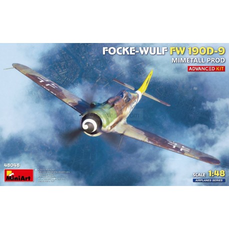MAQUETA AVIÓN FOCKE-WULF FW 190D-9. MIMETALL PROD. ADVANCED KIT. Escala 1:48. Marca Miniart. Ref: 48048.