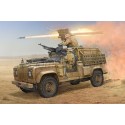 Vehículo militar en maqueta, Land Rover WMIK with MILAN ATGM. Escala 1:35. Marca Hobby Boss. Ref: 82447.