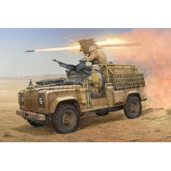 Vehículo militar en maqueta, Land Rover WMIK with MILAN ATGM. Escala 1:35. Marca Hobby Boss. Ref: 82447.