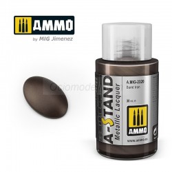 A-STAND Hierro Quemado. Bote de 30 ml. Marca Ammo of Mig Jimenez. Ref: AMIG2320, 2320.