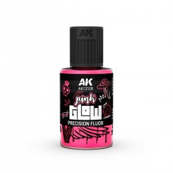 GLOW ROSA FLUOR DE PRECISIÓN. Bote de 30 ml. Marca AK Interactive. Ref: AK12109.
