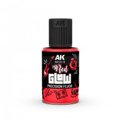 GLOW ROJO FLUOR DE PRECISIÓN. Bote de 30 ml. Marca AK Interactive. Ref: AK12110.