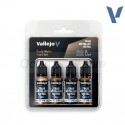 TRUE METALLIC METAL, Metal Oxidado SET, 4 Colores. Marca Vallejo. Ref: 77269, 77.269.