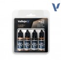TRUE METALLIC METAL, Metal Oxidado SET, 4 Colores. Marca Vallejo. Ref: 77269, 77.269.