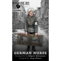 Figura Resina Enfermera Alemana German Nurse. 1/35. Marca Kilgore HD Miniature. Ref: NURSE G.