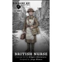 Figura Resina Enfermera Britanica, British Nurse. 1/35. Marca Kilgore HD Miniature. Ref: NURSE B.