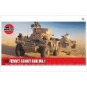 Vehículo militar, Ferret Scout Car Mk.1. Maqueta para montar. Escala 1:35. Marca Airfix. Ref: A1386.