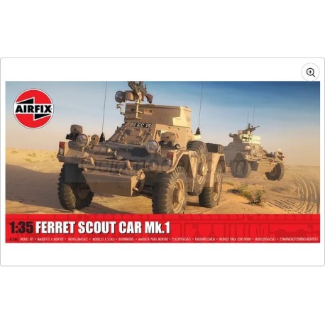 Vehículo militar, Ferret Scout Car Mk.1. Maqueta para montar. Escala 1:35. Marca Airfix. Ref: A1386.